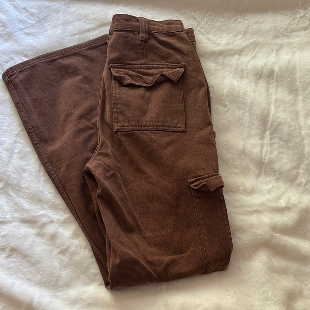PacSun Brown Flare & Wide Leg Jeans